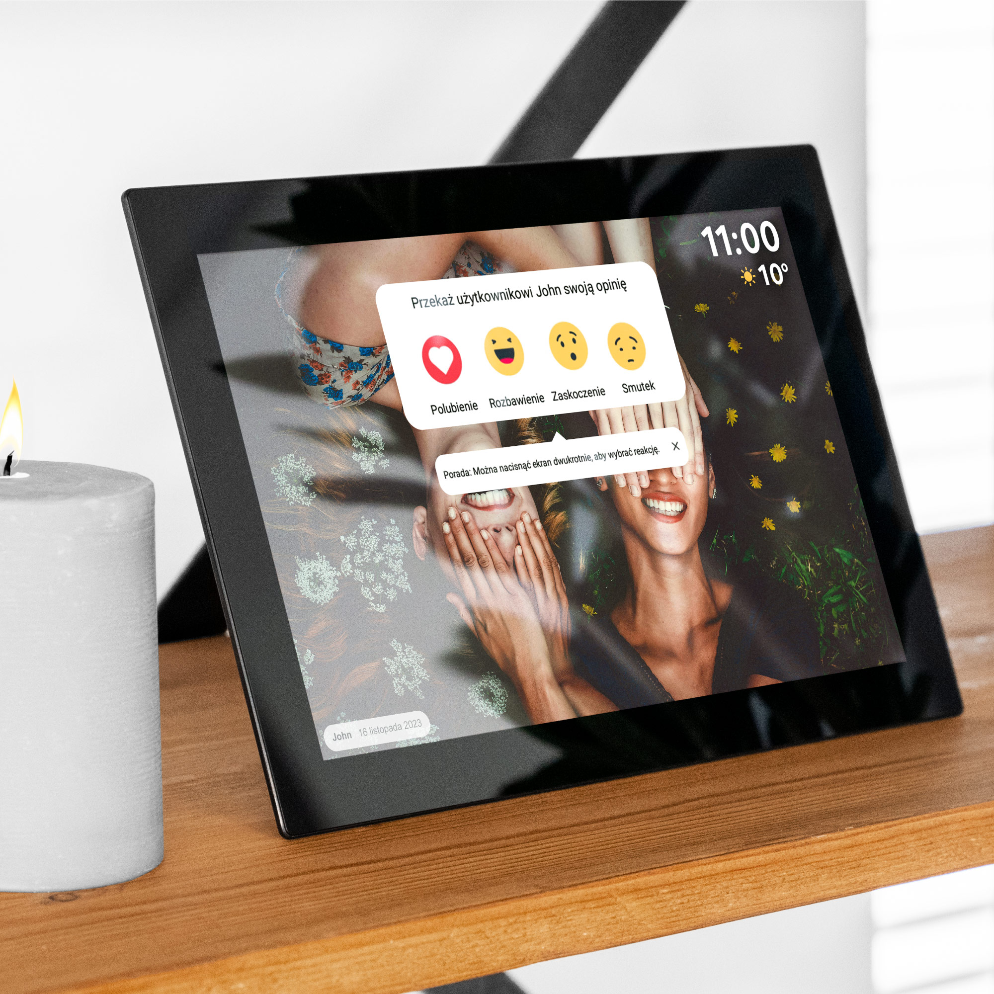Touch digitalni foto okvir FRAMEO Wi-Fi zvočnik 10,1" črn + APP 8 Touch digitalni foto okvir FRAMEO Wi-Fi zvočnik 10,1" črn + APP - slika 6