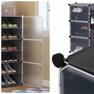 Modularni ormarić za cipele s organizatorom za obuću, 6 polica