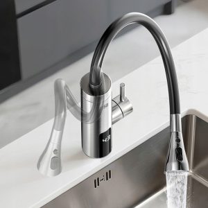 Inox LCD kuhinjski grelnik vode s fleksibilnim izlivom