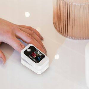 Pametni pulsni oksimetar za prst i monitor otkucaja srca LCD Bluetooth + aplikacija