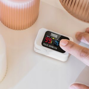 Pametni pulsni oksimetar za prst i monitor otkucaja srca LCD Bluetooth + aplikacija