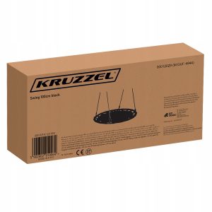 Viseči otroški gugalni krog gnezdo 100cm do 150kg črn