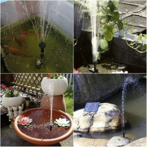 Solarna vrtna fontana črpalka za ribnike