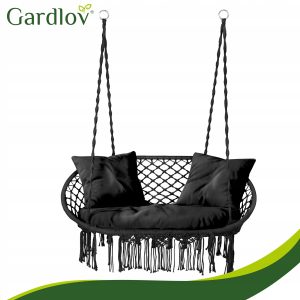 Blazine za vrtno visečo dvojno gugalnico črne