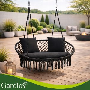 Blazine za vrtno visečo dvojno gugalnico črne