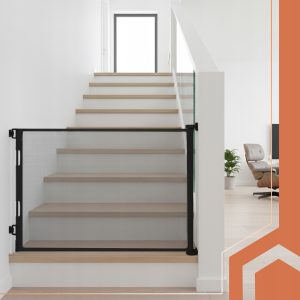 Univerzalni rolo zaščitna zložljiva varnostna vrata do 160cm črna