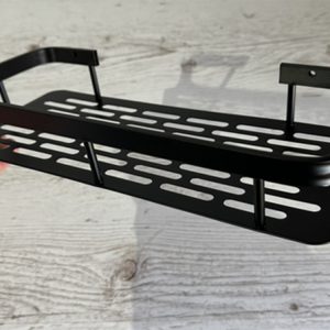 Kopalniška alu polica za tuš kabino 40cm črna