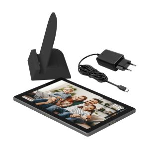 Digitalni okvir za fotografije s dodirnom baterijom od 5000 mAh, FRAMEO Wi-Fi zvučnikom, 32 GB, 10,1" + aplikacija