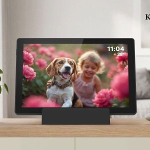 Digitalni okvir za fotografije s dodirnom baterijom od 5000 mAh, FRAMEO Wi-Fi zvučnikom, 32 GB, 10,1" + aplikacija