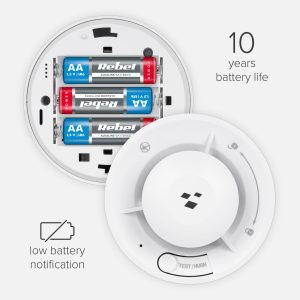 Pametni WIFI brezžični detektor dima LCD Tuya KD122LH