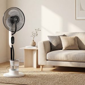 Alternative view of 75W stoječi ventilator z vodno meglico na kolesih 43cm 2,8L daljinec bel