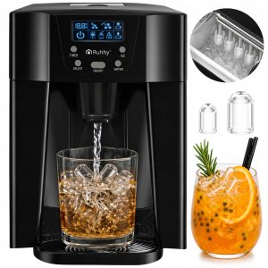 2v1 150W LCD barski aparat za izdelavo ledenih kock 3L ledomat in dispenser vode