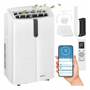 MOJAoprema.si 110 4v1 3.5kW prenosna klimatska naprava WIFI ogrevanje in razvlaževanje 12000BTU