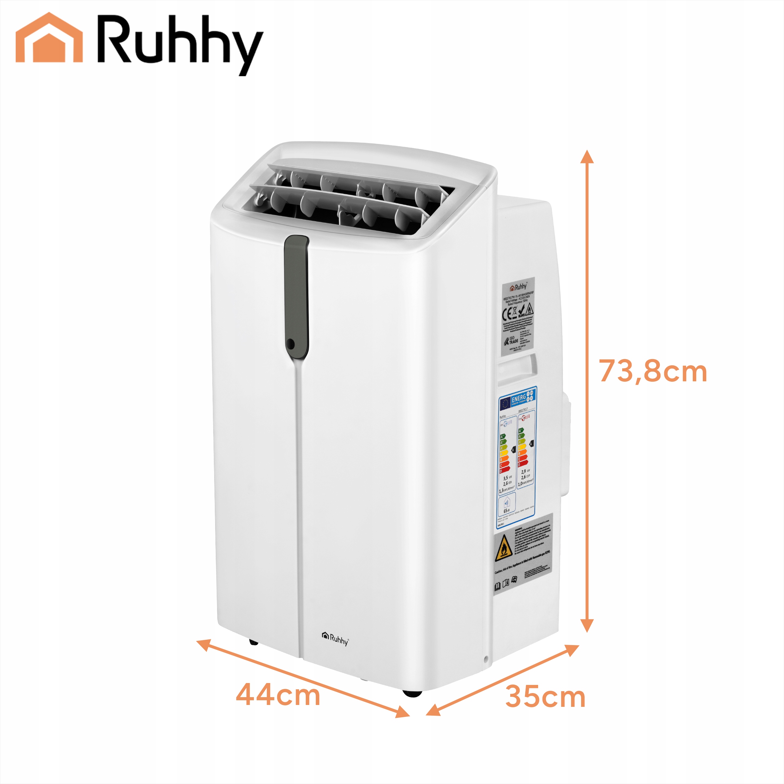 4v1 3.5kW prenosna klimatska naprava WIFI ogrevanje in razvlaževanje 12000BTU 17 4v1 3.5kW prenosna klimatska naprava WIFI ogrevanje in razvlaževanje 12000BTU - slika 16
