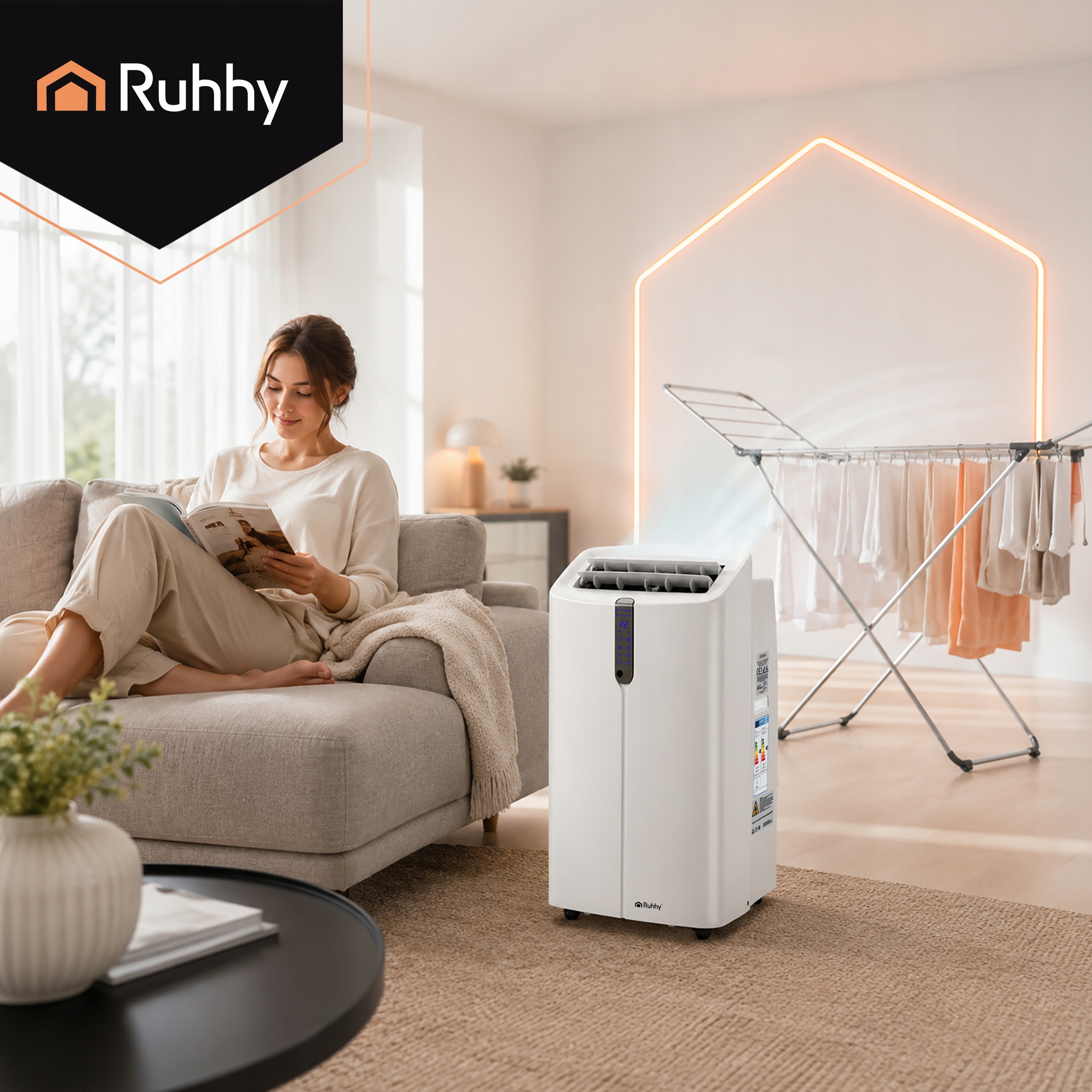 4v1 3.5kW prenosna klimatska naprava WIFI ogrevanje in razvlaževanje 12000BTU 9 4v1 3.5kW prenosna klimatska naprava WIFI ogrevanje in razvlaževanje 12000BTU - slika 8