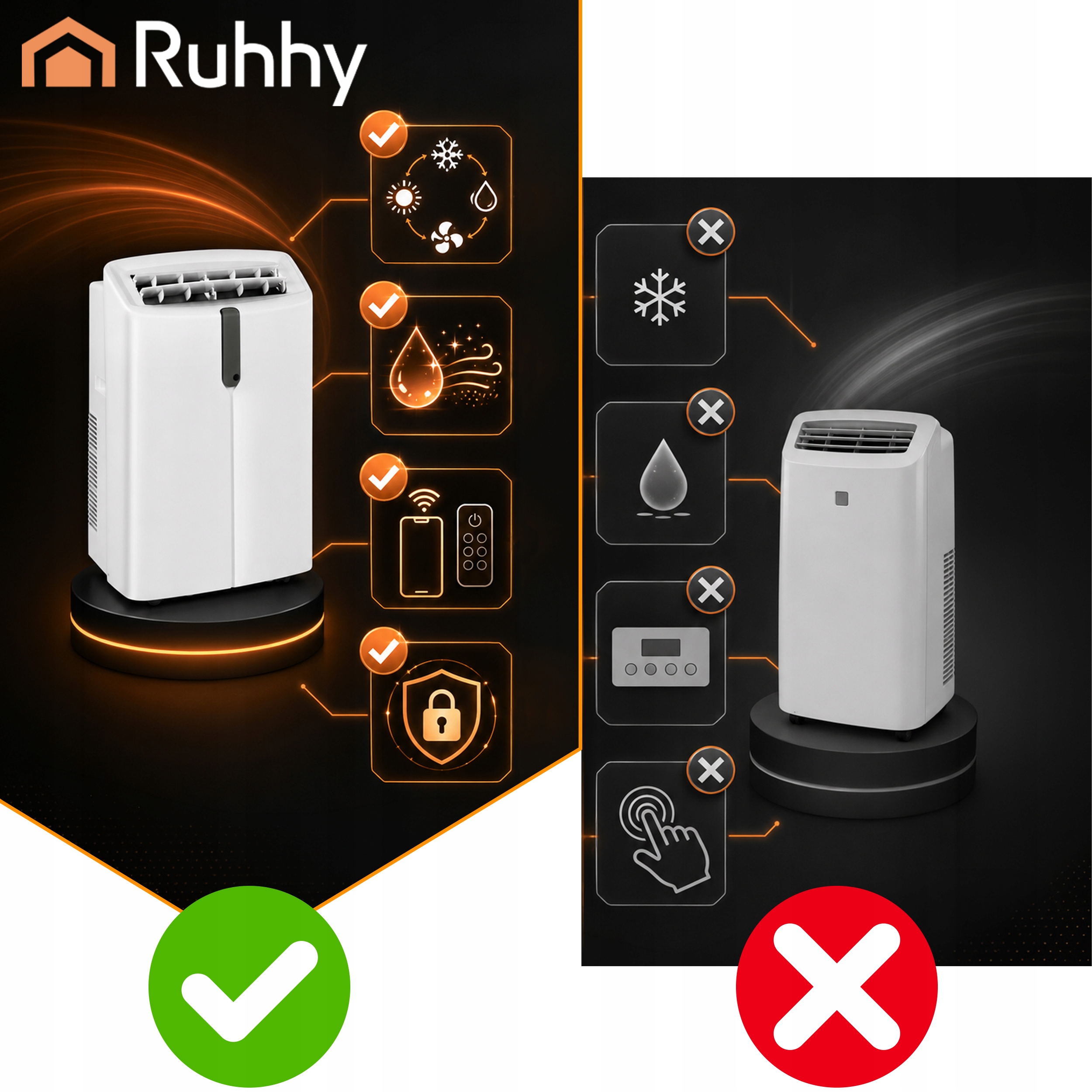 4v1 3.5kW prenosna klimatska naprava WIFI ogrevanje in razvlaževanje 12000BTU 12 4v1 3.5kW prenosna klimatska naprava WIFI ogrevanje in razvlaževanje 12000BTU - slika 11