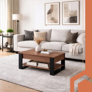 3v1 lesena moderna klubska mizica 92x51x45cm