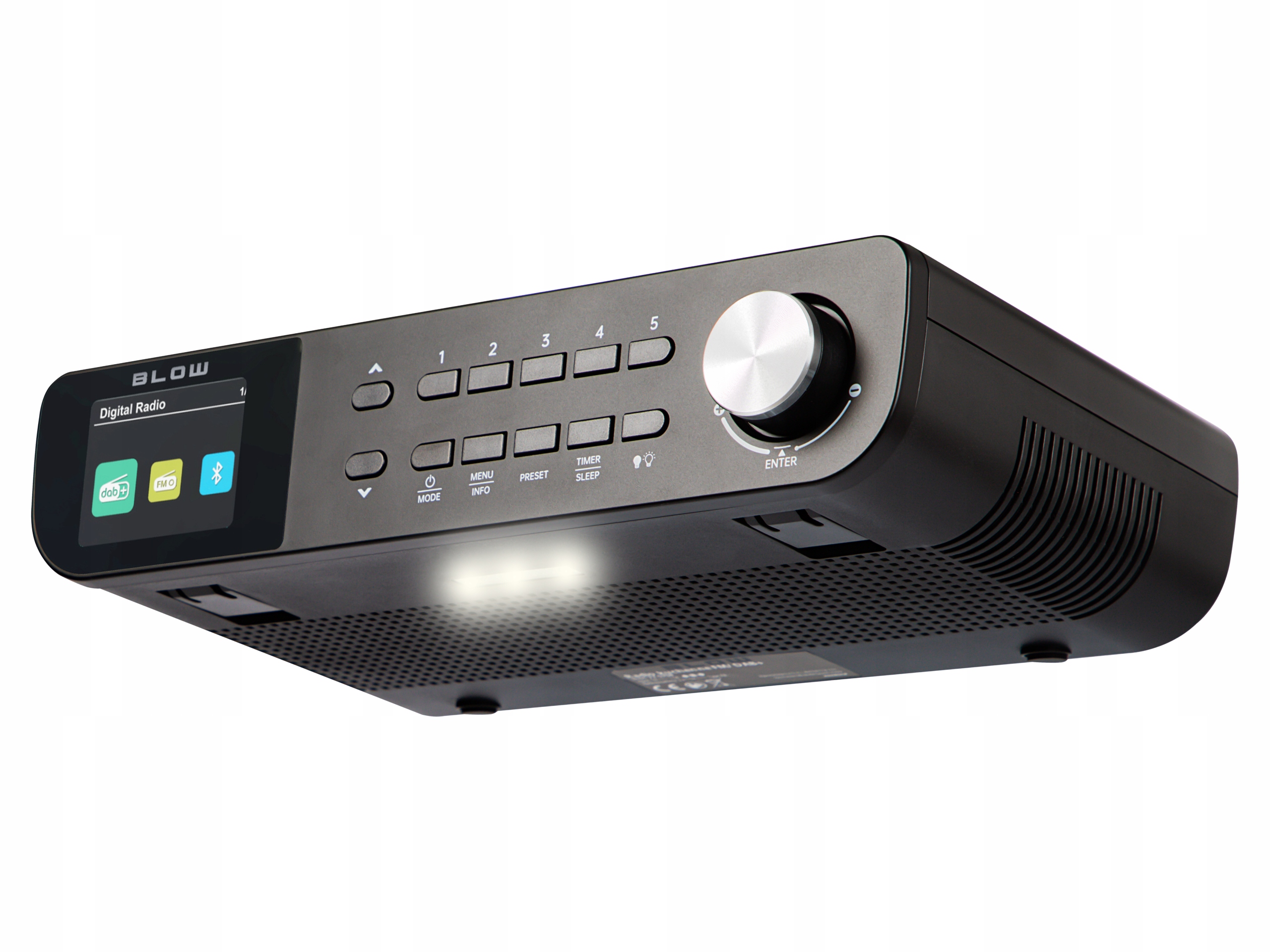 FM LED viseči kuhinjski radio LCD Bluetooth DAB+ črn 12 FM LED viseči kuhinjski radio LCD Bluetooth DAB+ črn - slika 10