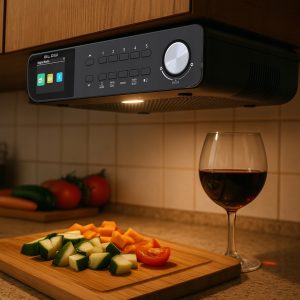 FM LED viseči kuhinjski radio LCD Bluetooth DAB+ črn 17 FM LED viseči kuhinjski radio LCD Bluetooth DAB+ črn