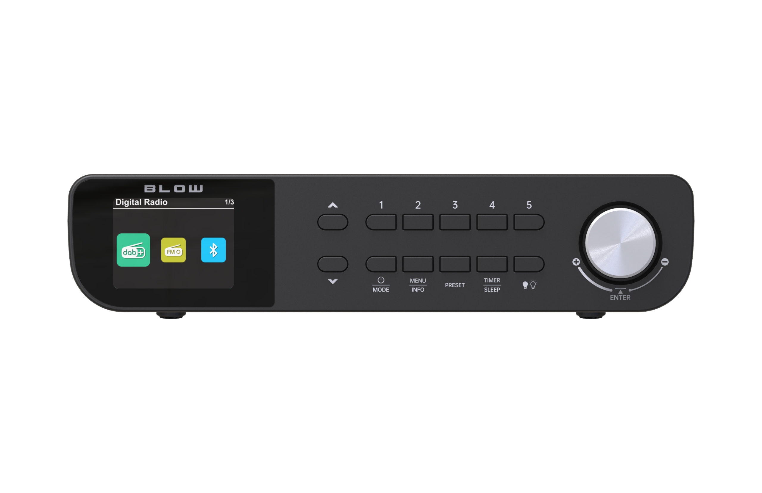 FM LED viseči kuhinjski radio LCD Bluetooth DAB+ črn 7 FM LED viseči kuhinjski radio LCD Bluetooth DAB+ črn - slika 5