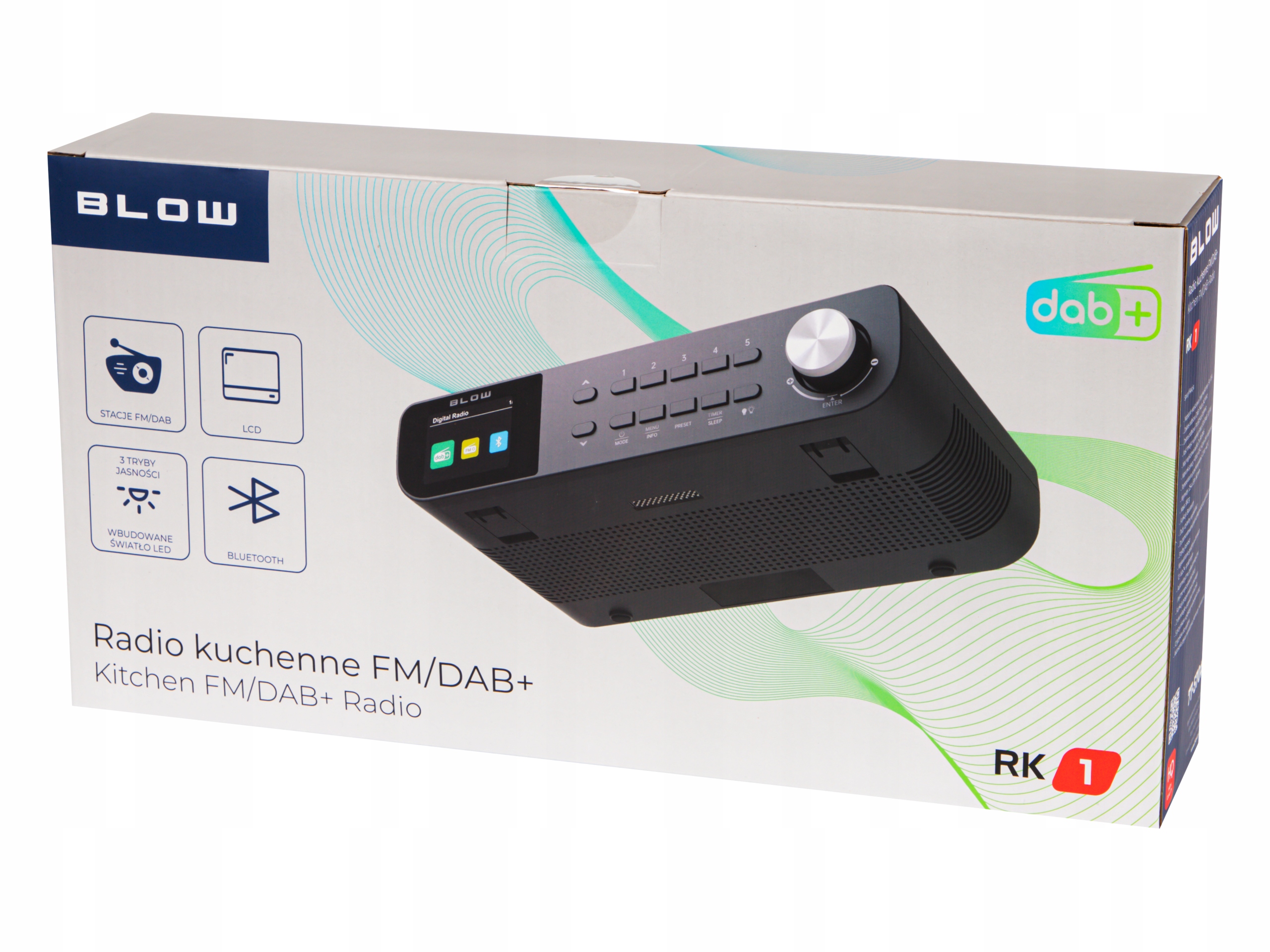 FM LED viseči kuhinjski radio LCD Bluetooth DAB+ črn 14 FM LED viseči kuhinjski radio LCD Bluetooth DAB+ črn - slika 12