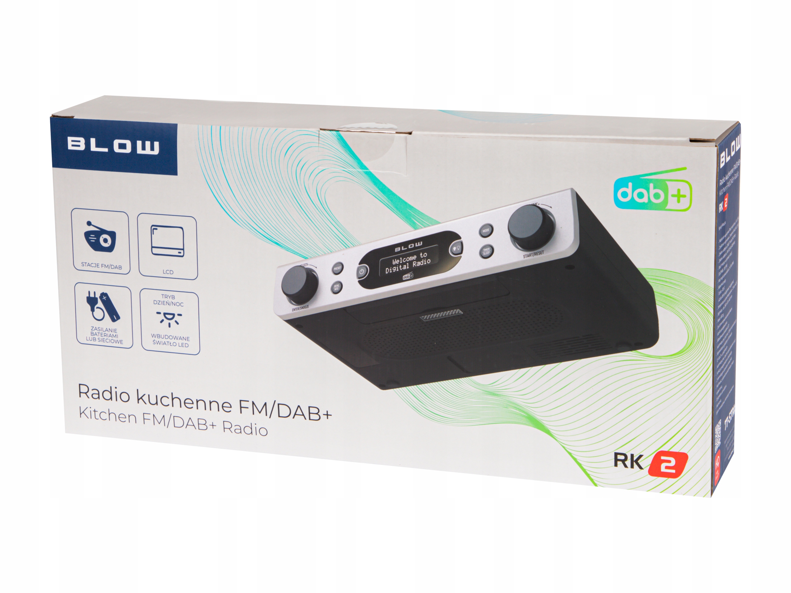FM LED viseči kuhinjski radio LCD DAB+ RK2 srebrn 12 FM LED viseči kuhinjski radio LCD DAB+ RK2 srebrn - slika 10