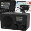 Prenosni LCD kuhinjski radio FM DAB+ RK5 bluetooth črn