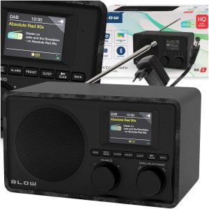 Prenosni LCD kuhinjski radio FM DAB+ RK5 bluetooth črn