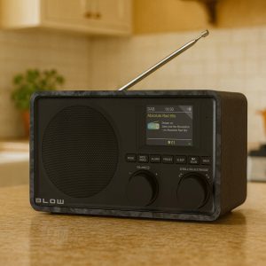 Prenosni LCD kuhinjski radio FM DAB+ RK5 bluetooth črn
