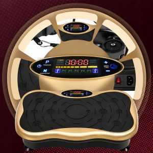 Zlata LCD fitnes platforma za vibracijsko vadbo