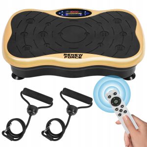 Zlata LCD fitnes platforma za vibracijsko vadbo z dodatki