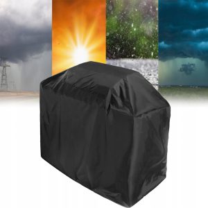 Univerzalno pokrivalo za žare 235x61x125cm 24 Črno univerzalno vodoodporno pokrivalo za vrtni žar na prostem