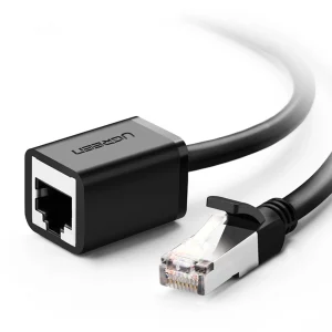 MOJAoprema.si 114 Črn tri metre dolg UTP podaljšek RJ45 moški-ženski povezovalni kabel
