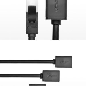 UTP podaljšek RJ45 moški-ženski povezovalni kabel 3m 23 Črn UTP podaljšek RJ45 moški-ženski povezovalni kabel dolžine tri metre