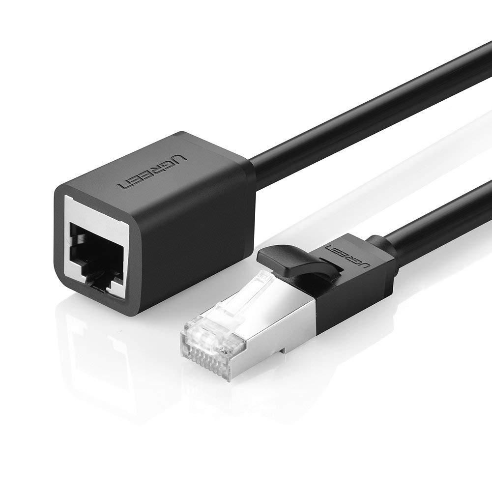 UTP podaljšek RJ45 moški-ženski povezovalni kabel 3m 15 Črn tri metre dolg UTP podaljšek RJ45 moški-ženski povezovalni kabel
