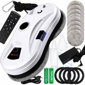 MOJAoprema.si 172 Pametni robotski čistilec oken na steklu z daljinskim upravljalnikom ob strani