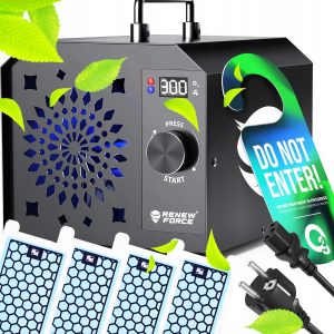 MOJAoprema.si 170 Industrijski ozonator z LCD zaslonom in kovinskim ohišjem na beli podlagi