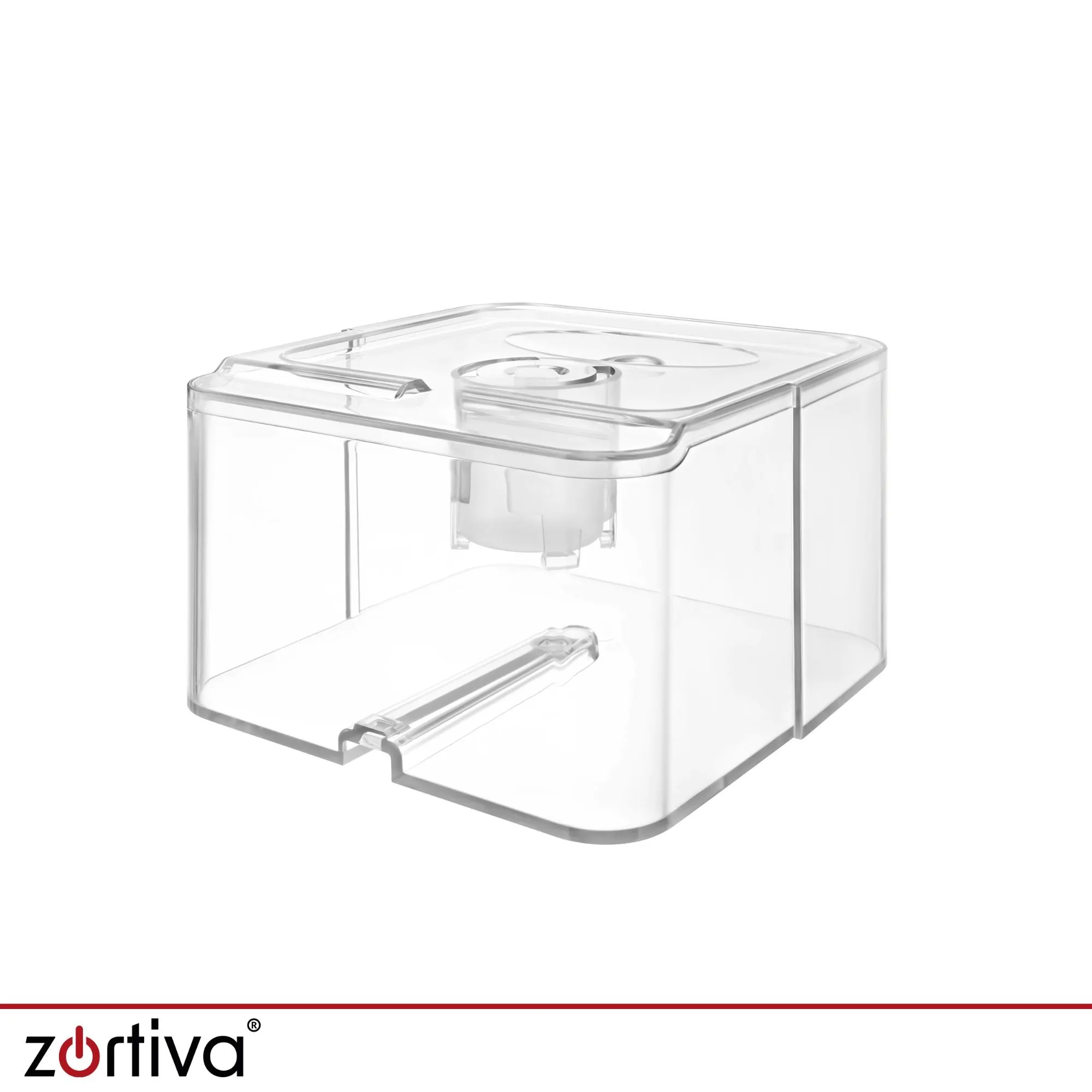 LED RGB 36W dehumidifier and moisture absorber 1400ml Serivo black 16 Black dehumidifier with illuminated tank in a dark room