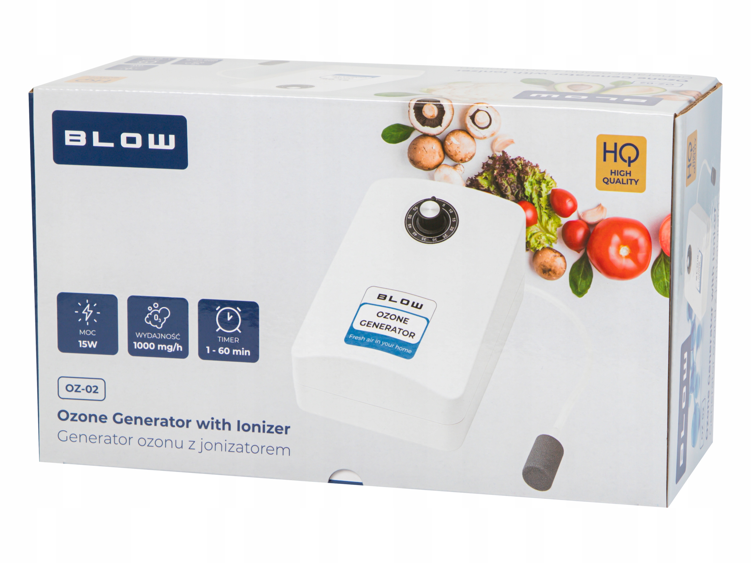15W generator ozona večnamenski dezinfekcijski čistilec zraka in vode 14 Večnamenski ozonski generator in čistilec zraka ter vode na beli podlagi